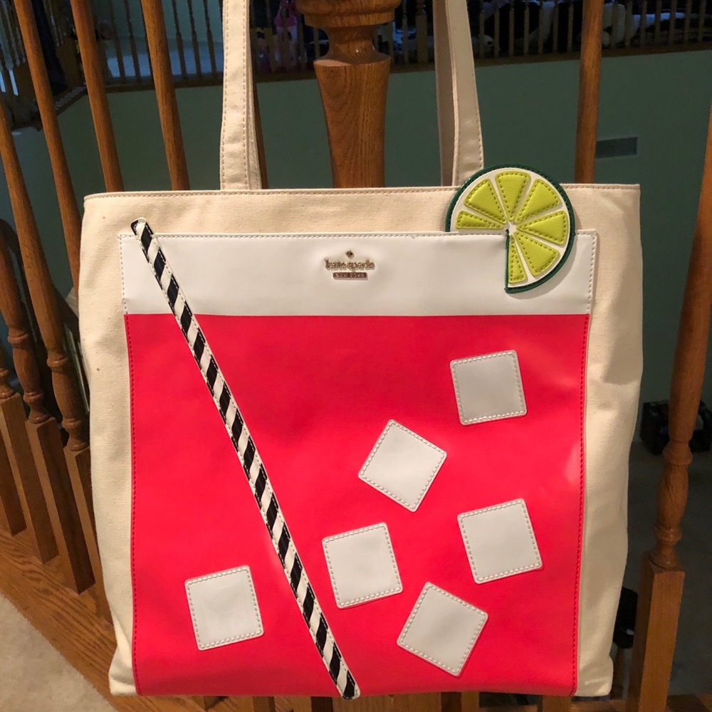 KATE SPADE COCKTAIL TROMPE L'OEIL TOTE